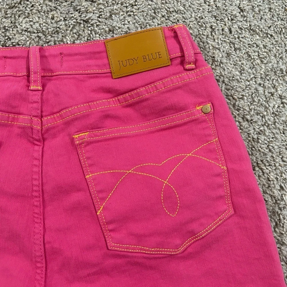 Bright Pink Women's Denim Shorts